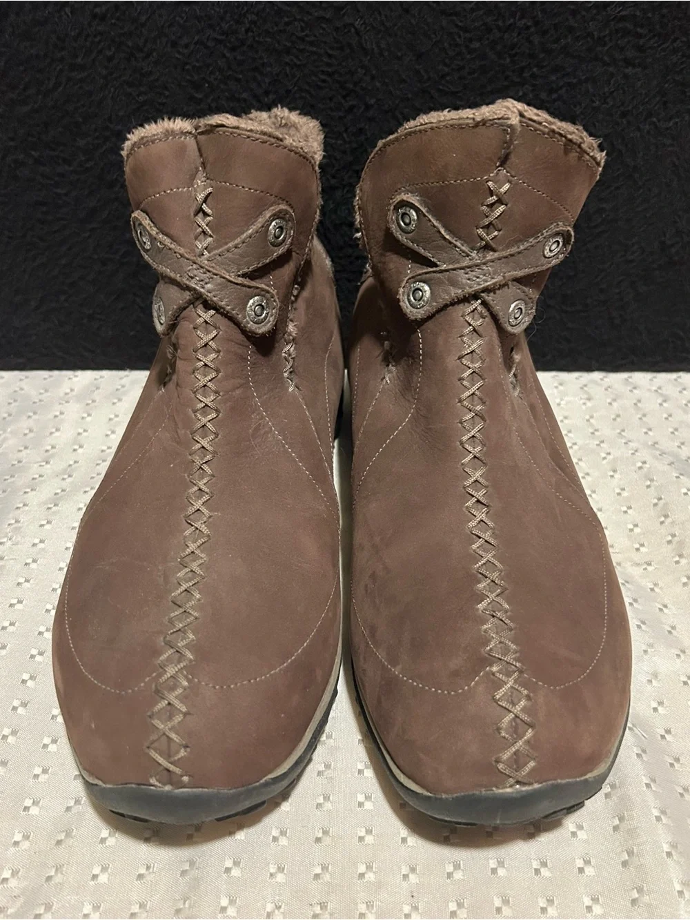 SOREL Nicolet Thinsulate Waterproof Suede Leather Winter Boots Brown 9 Womens